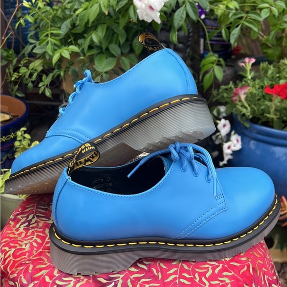 New Dr. Martens 1461 Blue Ice Translucent Sole Oxfords main image 13